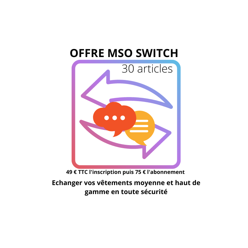 Offre MSO Switch 30  Echanges MySo 49,00 €